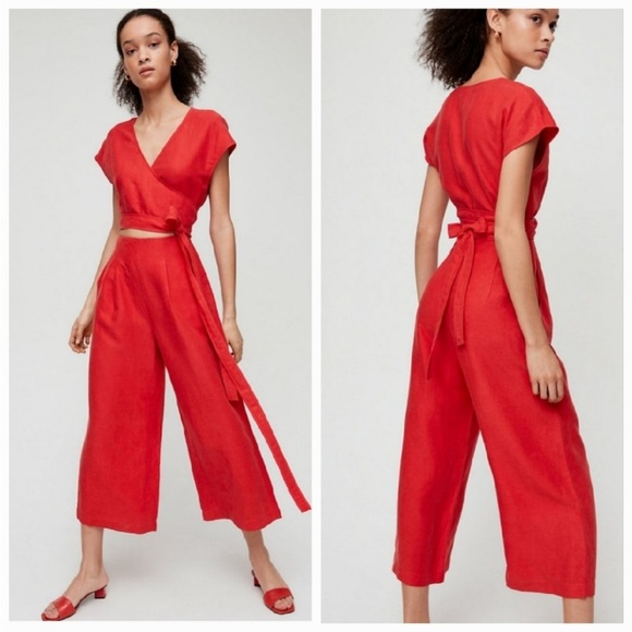 Aritzia Pants - Wilfred Aritzia Brax Linen Jumpsuit